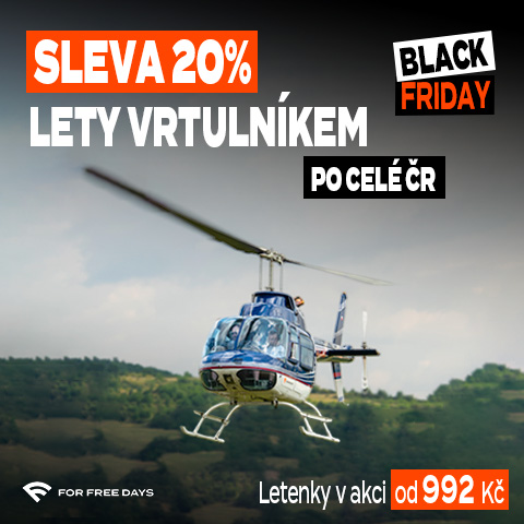 Sleva 20% lety vrtulníkem