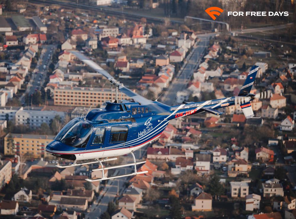 HORNÍ MĚCHOLUPY a okolí | Let vrtulníkem BELL 206 (18.06.2022)