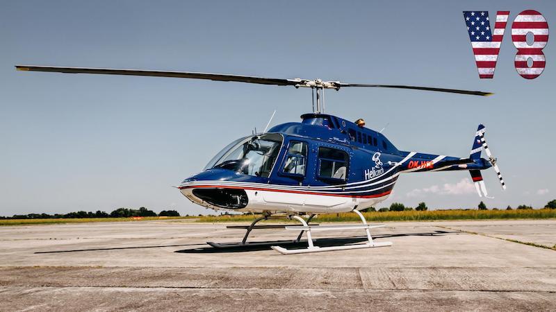 HRADECKÁ V8 | Let vrtulníkem BELL 206 (19.08.2022)
