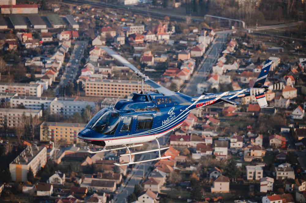 KOUŘIM | Let vrtulníkem BELL 206 (29.04.2023)