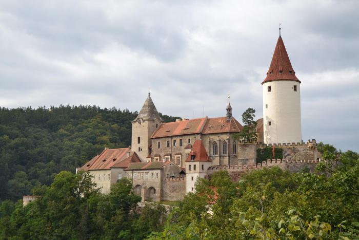 HRAD KŘIVOKLÁT z paluby vrtulníku