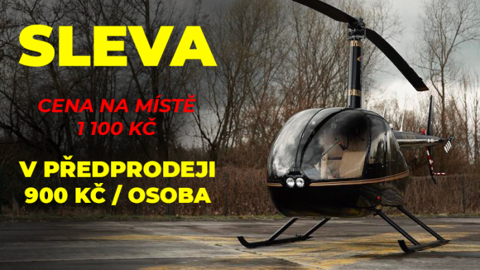 HRADECKÁ V8 | Let vrtulníkem Robinson R44 (17.08.2024)