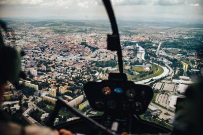 ČESKÉ BUDĚJOVICE a okolí | Let vrtulníkem BELL 206 (15.06.2024)
