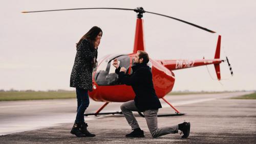 Romantický let vrtulníkem v denní dobu